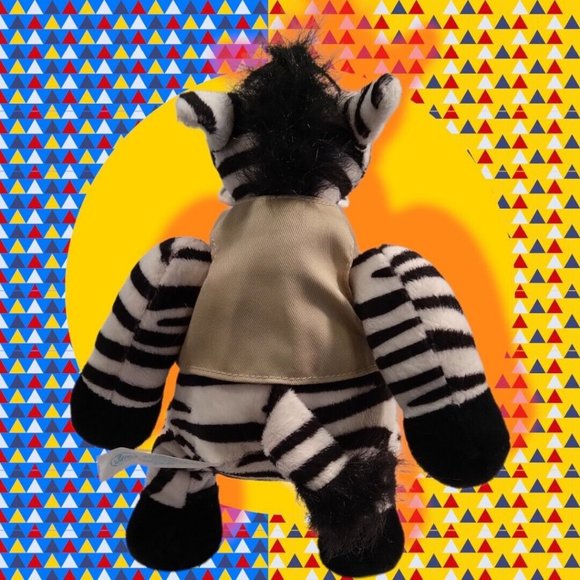 WildLife Ranch African Safari Texas Style Zebra in a Jacket 11" Plush 2002 - Picture 4 of 10